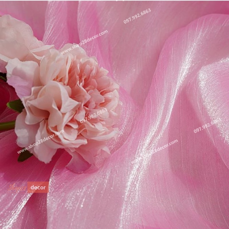 Vải ánh kim màu hồng, phông nền chụp ảnh - Shop28Decor.com Vải ánh kim màu hồng, phông nền chụp ảnh - Shop28Decor.com