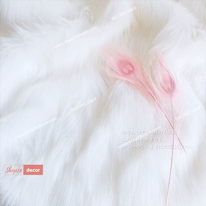 Thảm lông làm nền chụp ảnh sản phẩm - Shop28Decor.com