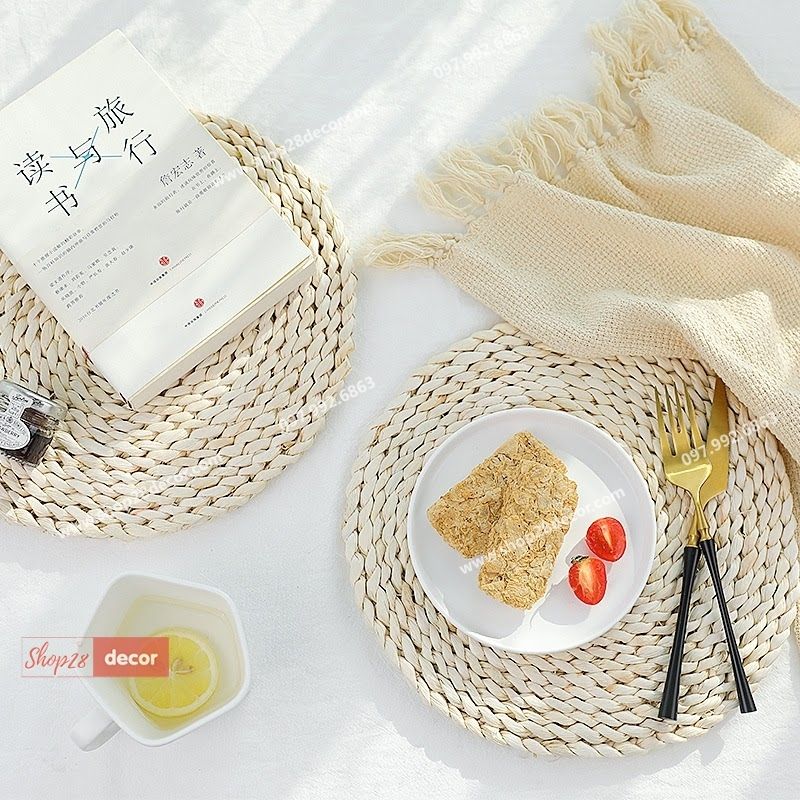 Thảm cói trang trí chụp ảnh sản phẩm - Shop28Decor.com Thảm cói trang trí chụp ảnh sản phẩm - Shop28Decor.com