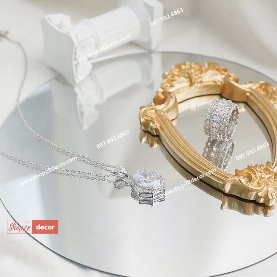 Gương trang trí dùng làm Phụ kiện chụp ảnh sản phẩm - Shop28Decor.com