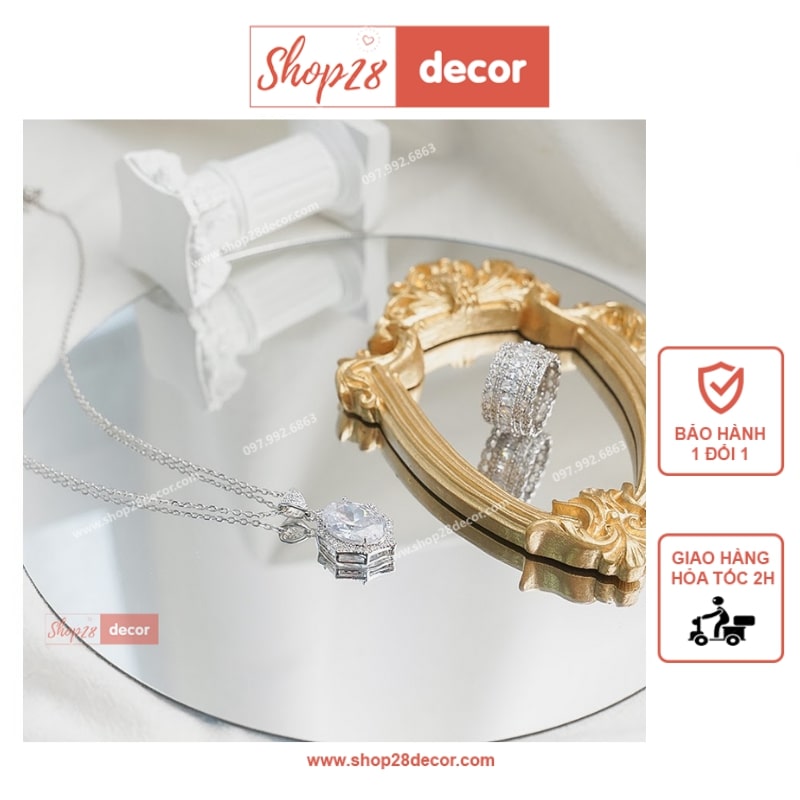 Gương trang trí dùng làm Phụ kiện chụp ảnh sản phẩm - Shop28Decor.com