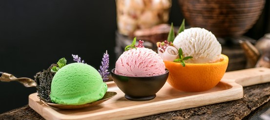 Những viên kem được giữ nguyên độ cứng khi vừa bỏ trong tủ ra