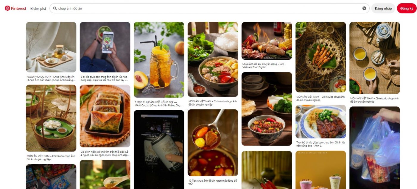 Tham khảo ý tưởng chụp ảnh sản phẩm trên Pinterest