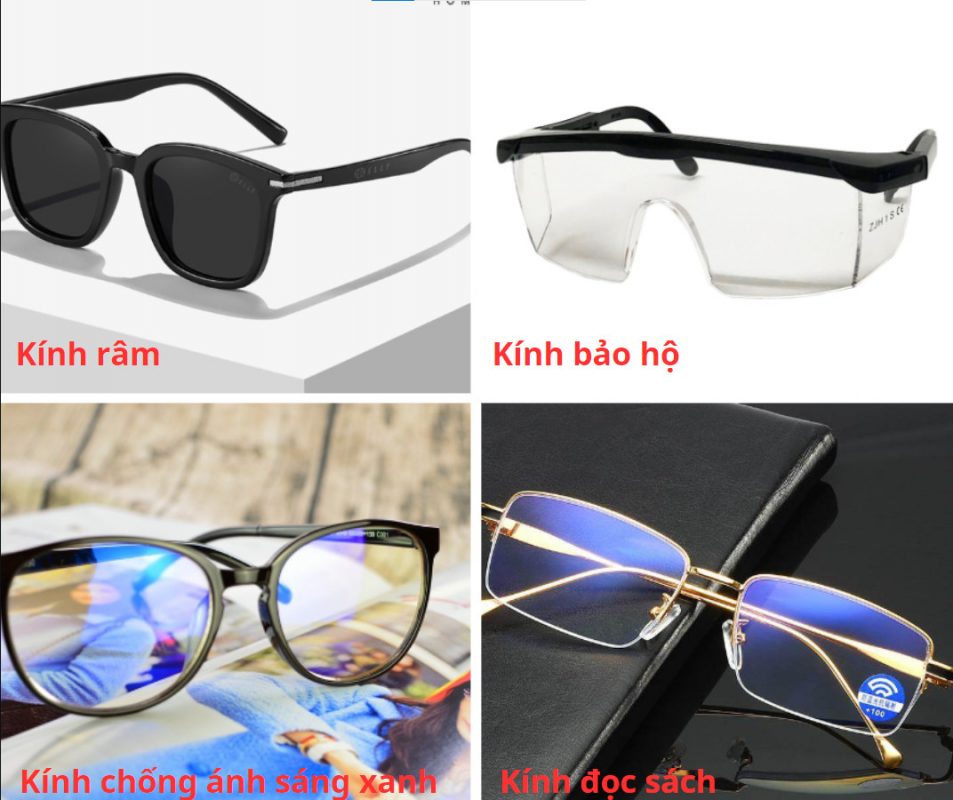 Các loại kính thường gặp